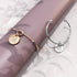 Fancy Alphabet Letter Initial Bangle in Rose Gold -A